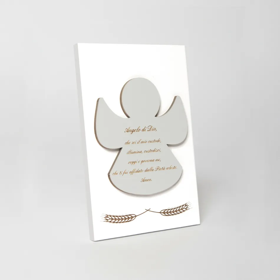 Imagine gravată cu laser a unui înger binecuvântat, realizată în Italia - Alain Viadurini