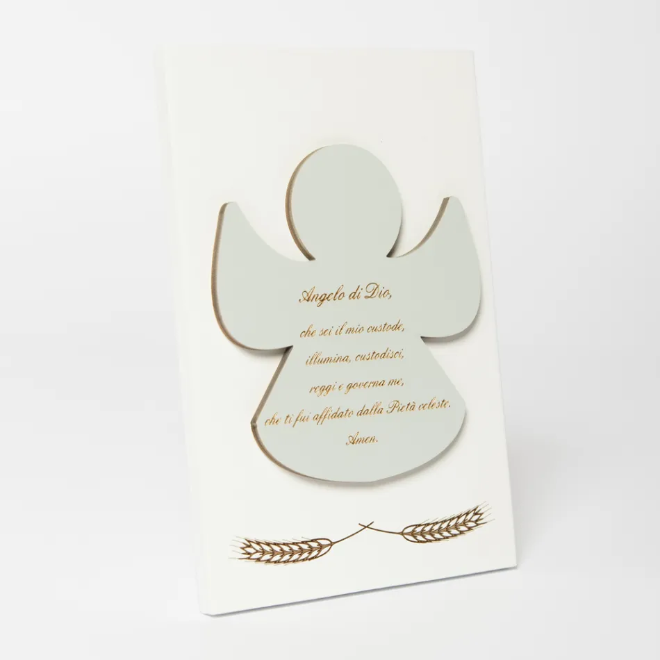 Imagine gravată cu laser a unui înger binecuvântat, realizată în Italia - Alain Viadurini