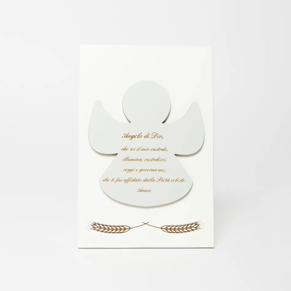 Imagine gravată cu laser a unui înger binecuvântat, realizată în Italia - Alain Viadurini