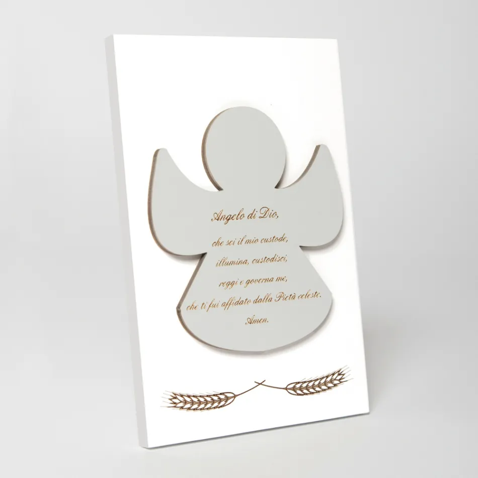 Imagine gravată cu laser a unui înger binecuvântat, realizată în Italia - Alain Viadurini