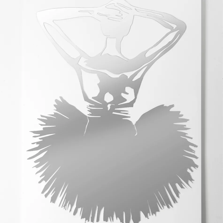 Pictură cu decor în oglindă a Dansatorului Made in Italy - Evie Viadurini