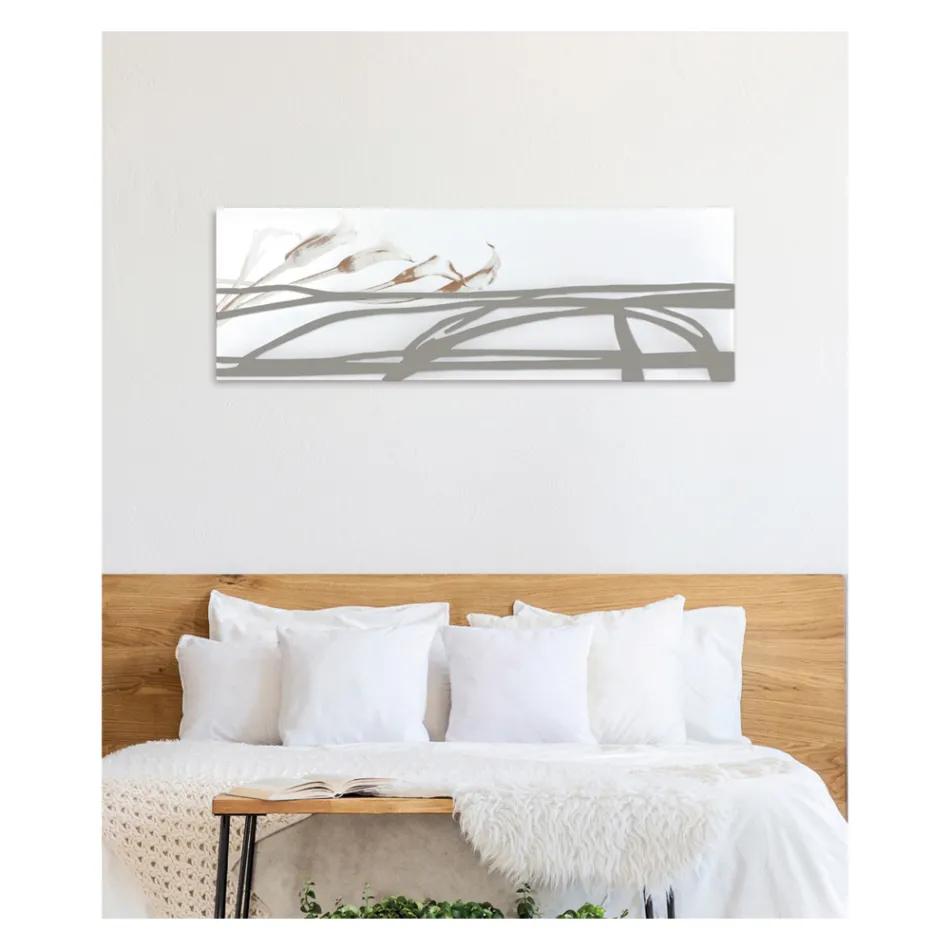 Pictură cu Forme Abstracte Realizată cu Laser Made in Italy - Grace Viadurini