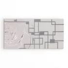 Pictura cu Trandafir si Forme Geometrice Realizata in Laser Made in Italy - Rin Viadurini