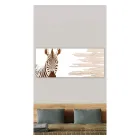 Pictură cu Zebră Realizată cu Laser Made in Italy - Yuuka Viadurini