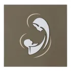 Imagine gravată cu laser a Madonei cu Copilul Made in Italy - Bashira Viadurini