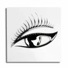 Cadră artizanală modernă din lemn, oțel și rășină Made in Italy - Eye Viadurini