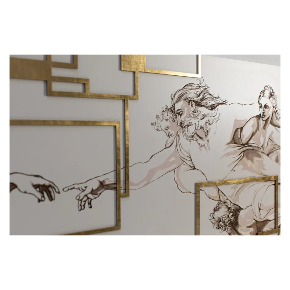 Imagine realizată cu laser care înfățișează creația Made in Italy - Pirucchio Viadurini