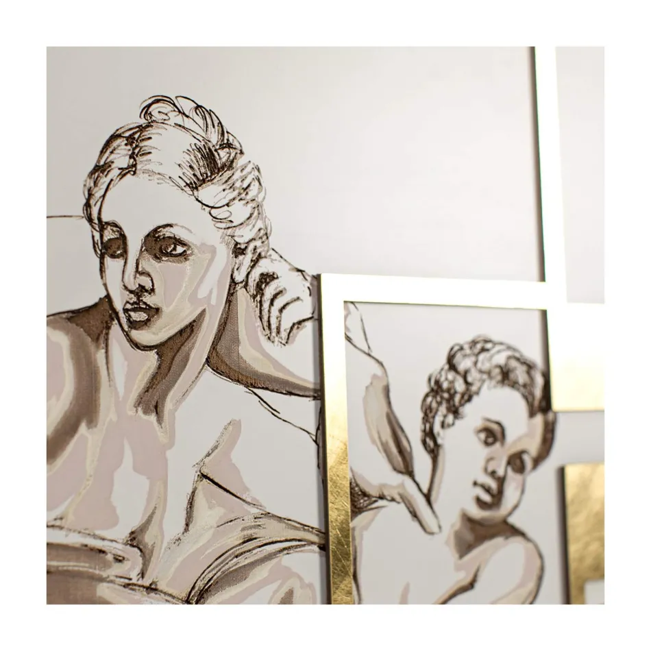 Imagine realizată cu laser care înfățișează creația Made in Italy - Pirucchio Viadurini