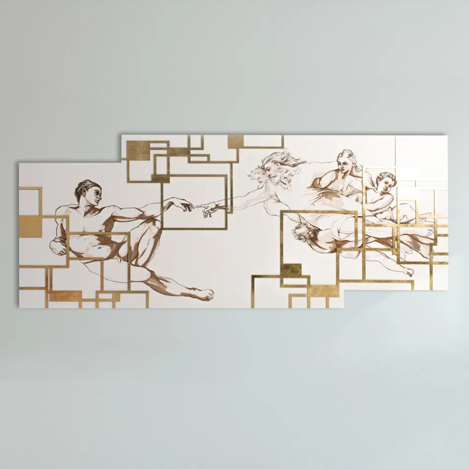 Imagine realizată cu laser care înfățișează creația Made in Italy - Pirucchio Viadurini