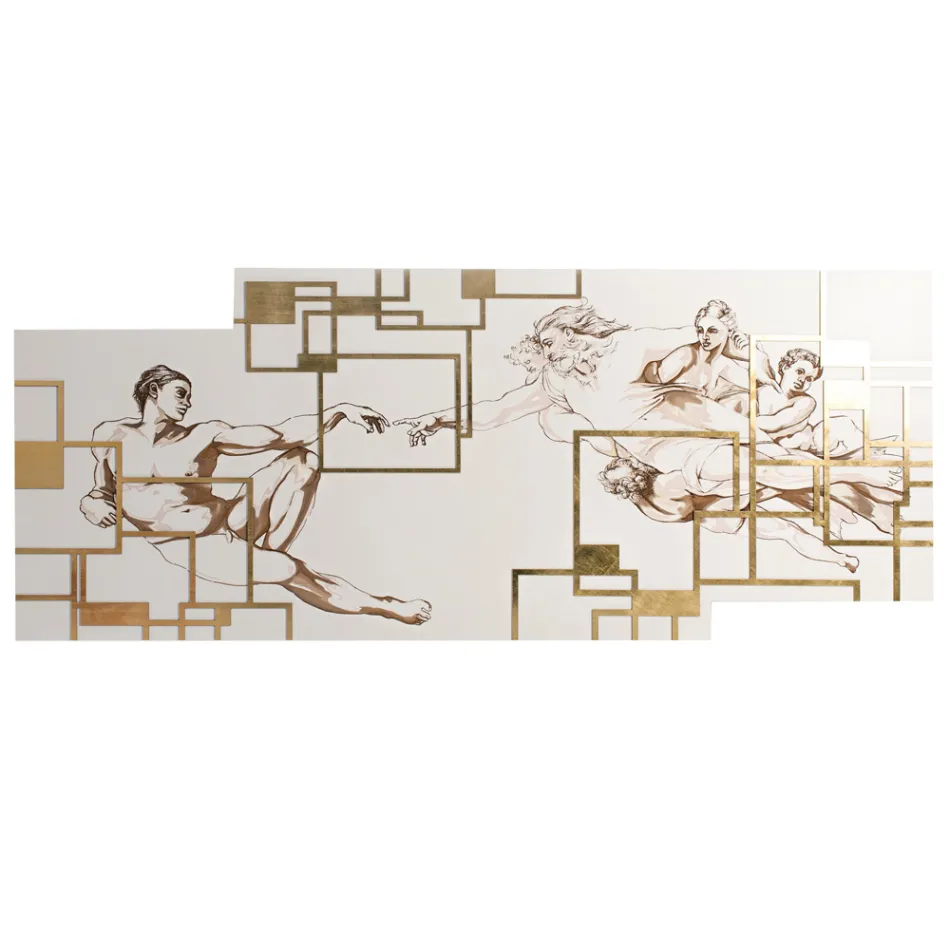 Imagine realizată cu laser care înfățișează creația Made in Italy - Pirucchio Viadurini