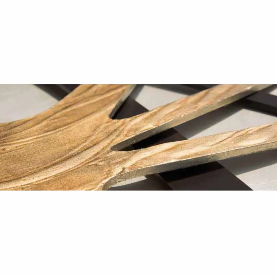 Rezumat panou dreptunghiular modern, cu panou din Ciad de perle Viadurini