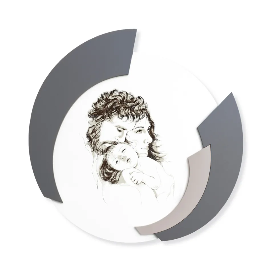 Poza rotunda Made in Laser a familiei Made in Italy - Margherita Viadurini