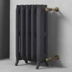 Radiator de design 5 elemente netede din fontă de la sol până la 1062 W - baroc Viadurini