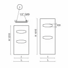 Radiator hidraulic din oțel cu design modern 6 măsuri de până la 1220 W - mască Viadurini