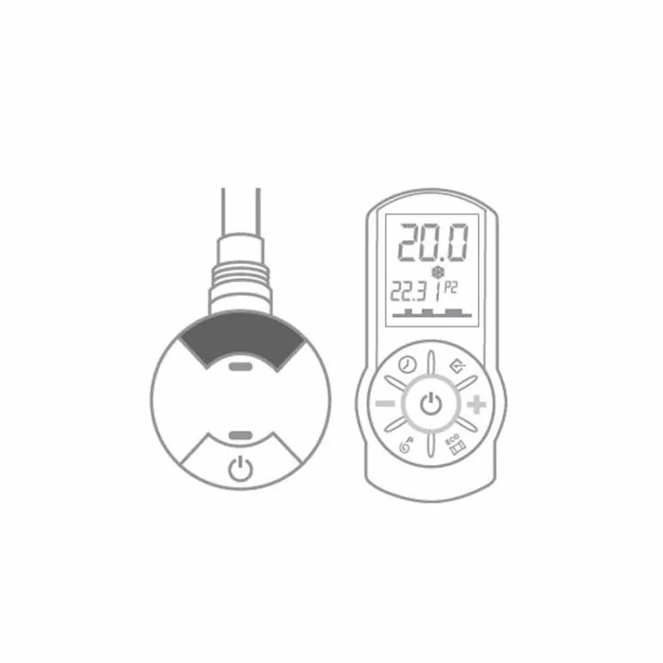 Radiator electric cu design vertical de până la 1000 W - Flora Viadurini