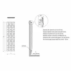 Radiator de perete hidraulic modern din oțel de până la 1003 wați - piatră Viadurini