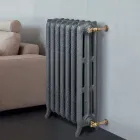 Radiator hidraulic din fontă decorat cu 3 coloane - Vanillina Viadurini