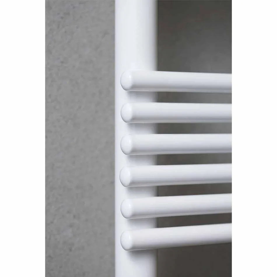 Radiator de perete cu design electric orizontal din oțel de până la 700 W - Nibbio Viadurini
