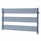 Radiator de perete cu design electric orizontal din oțel de până la 700 W - Nibbio Viadurini
