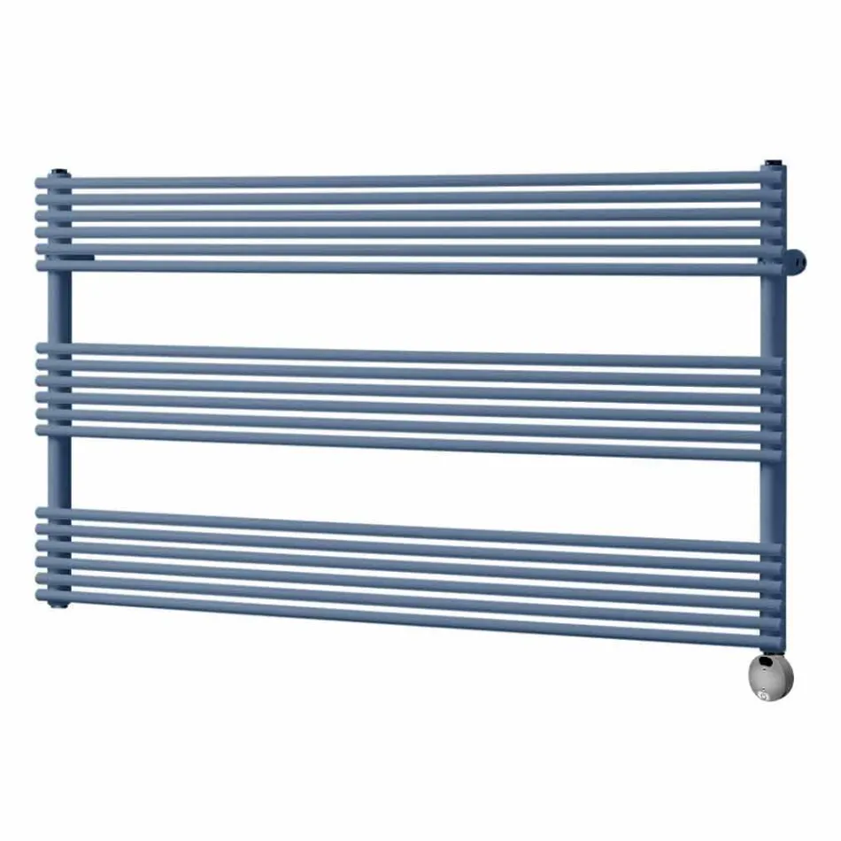 Radiator de perete cu design electric orizontal din oțel de până la 700 W - Nibbio Viadurini