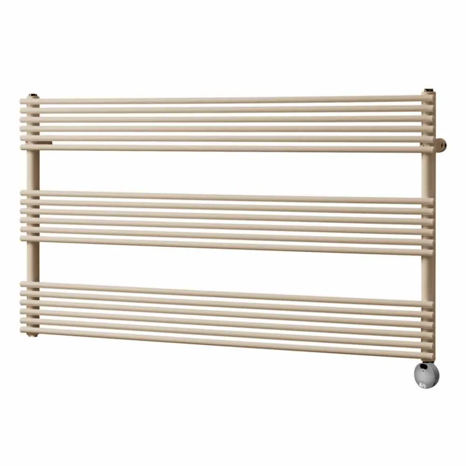 Radiator de perete cu design electric orizontal din oțel de până la 700 W - Nibbio Viadurini