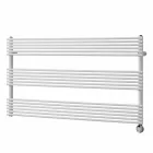 Radiator de perete cu design electric orizontal din oțel de până la 700 W - Nibbio Viadurini