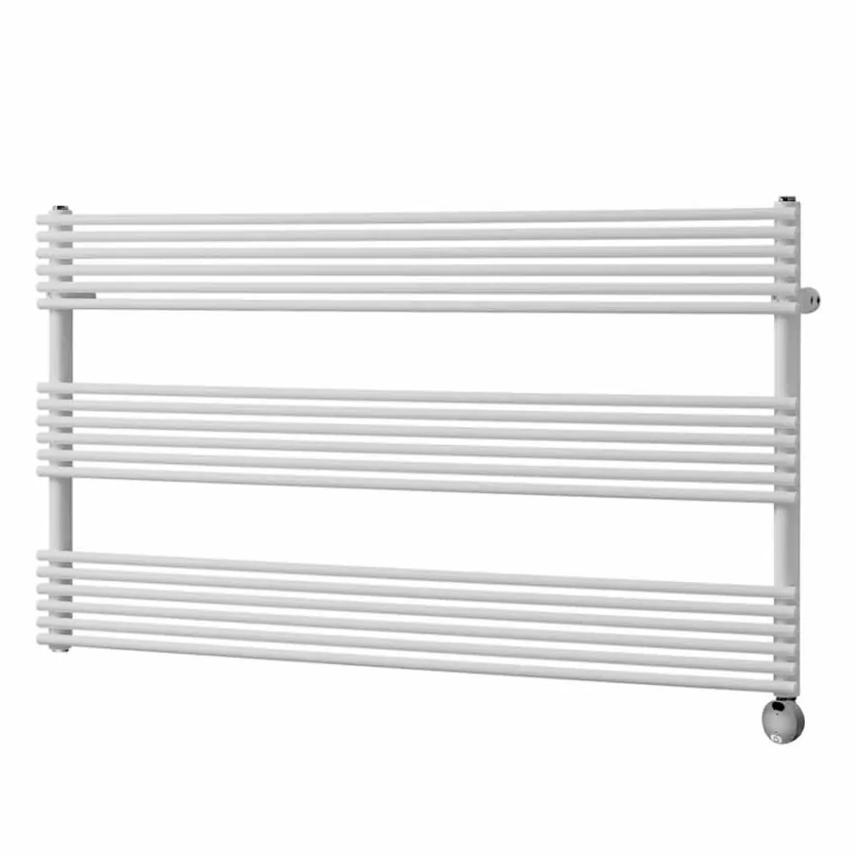 Radiator de perete cu design electric orizontal din oțel de până la 700 W - Nibbio Viadurini