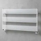 Încălzitor de prosoape cu radiator orizontal în design de oțel 750 W - Nibbio Viadurini