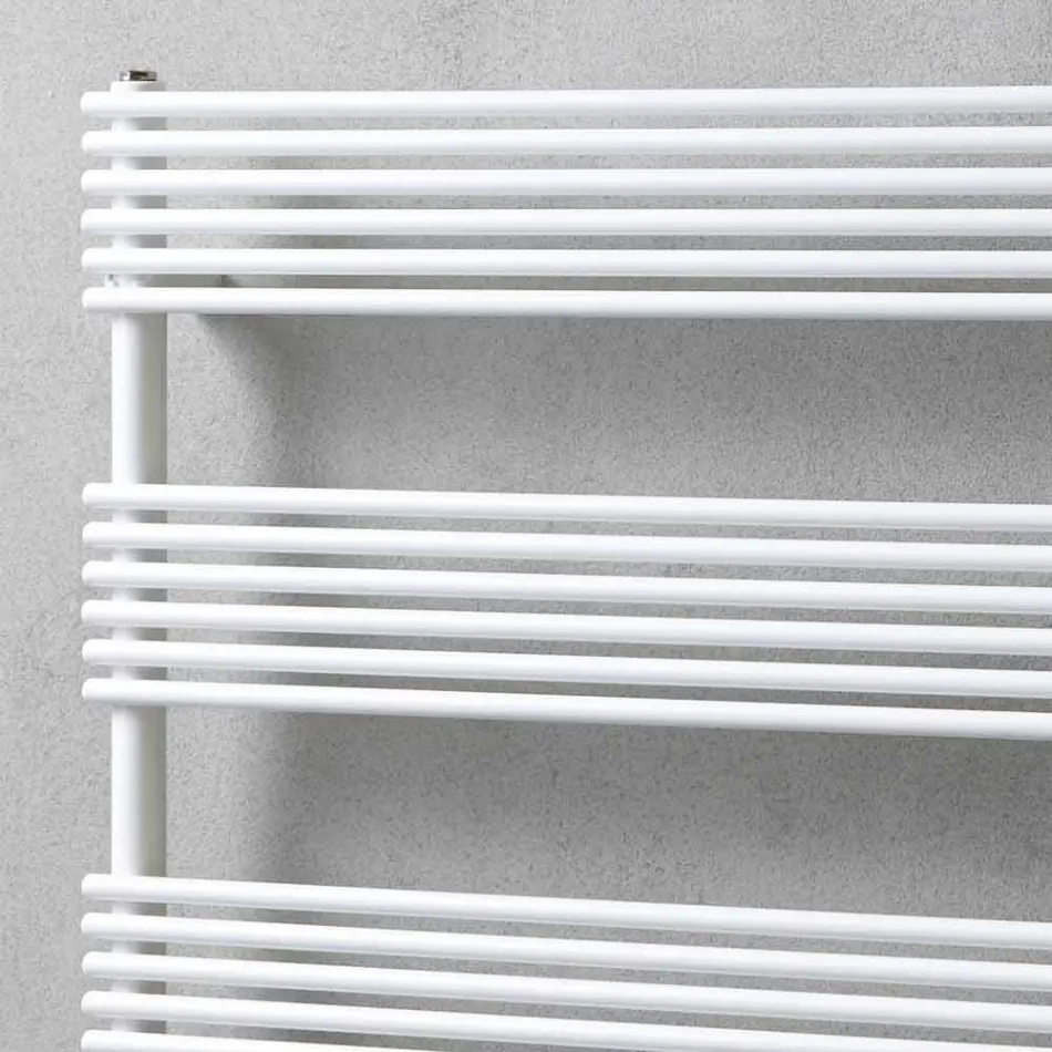 Încălzitor de prosoape cu radiator orizontal în design de oțel 750 W - Nibbio Viadurini