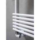 Încălzitor de prosoape cu radiator orizontal în design de oțel 750 W - Nibbio Viadurini
