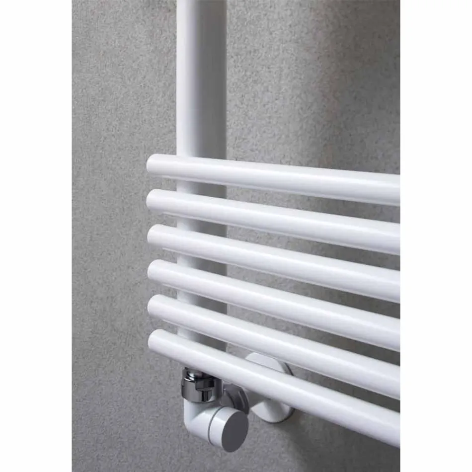 Încălzitor de prosoape cu radiator orizontal în design de oțel 750 W - Nibbio Viadurini