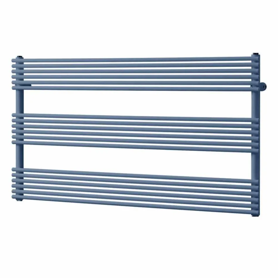 Încălzitor de prosoape cu radiator orizontal în design de oțel 750 W - Nibbio Viadurini