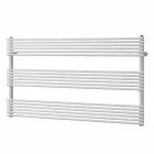 Încălzitor de prosoape cu radiator orizontal în design de oțel 750 W - Nibbio Viadurini