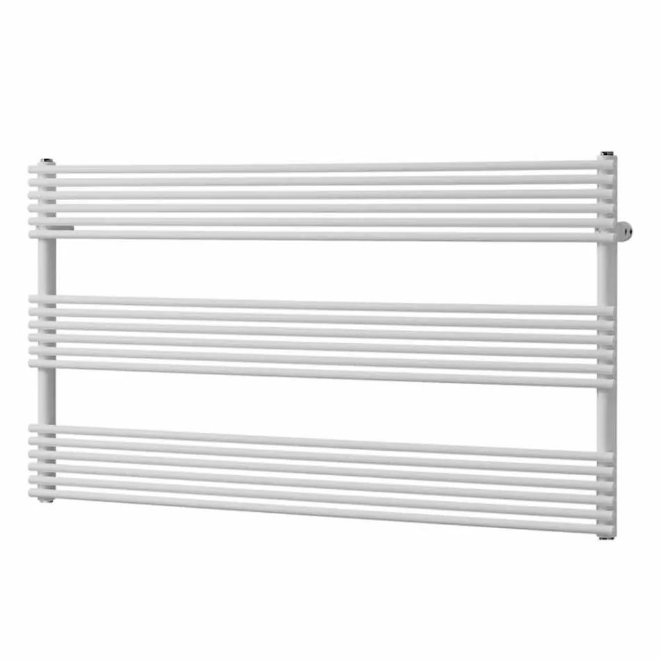 Încălzitor de prosoape cu radiator orizontal în design de oțel 750 W - Nibbio Viadurini