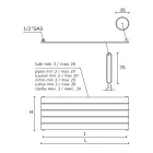 Radiator unic hidraulic din oțel carbon negru Fabricat în Italia - Ciro Viadurini