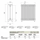 radiator hidraulic calorifer fonta decorate Tiffany Scirocco H Viadurini