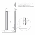 Radiator Design Radiator de perete din aluminiu hidraulic 250 W - Stilus Viadurini