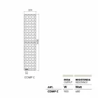 Design hidraulic radiator Lego Cărămidă de H Scirocco Viadurini