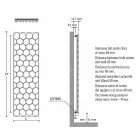 Radiator de design modern în oțel Design vertical 834 wați - miere Viadurini