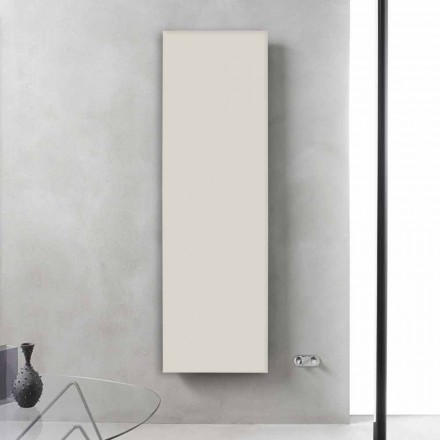 Radiator cu design vertical din oțel alb cenușiu până la 839 W - Gheață Viadurini