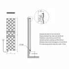 Radiator electric vertical de perete cu design modern de până la 1000 W - aer Viadurini