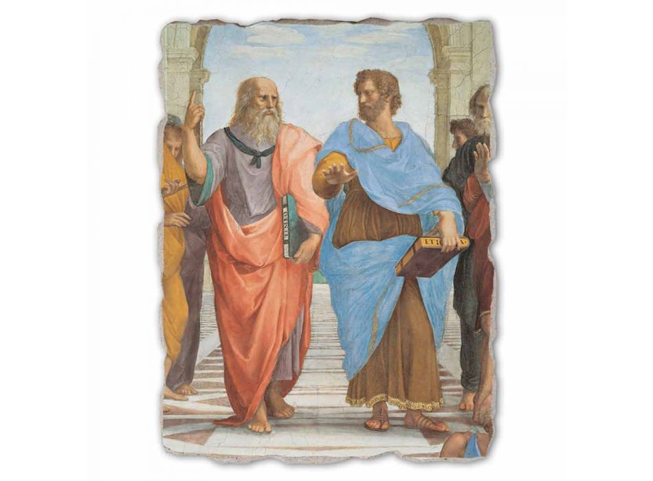 Raffaello Sanzio „Scoala din Atena“ parte. Platon și Artistotele Viadurini