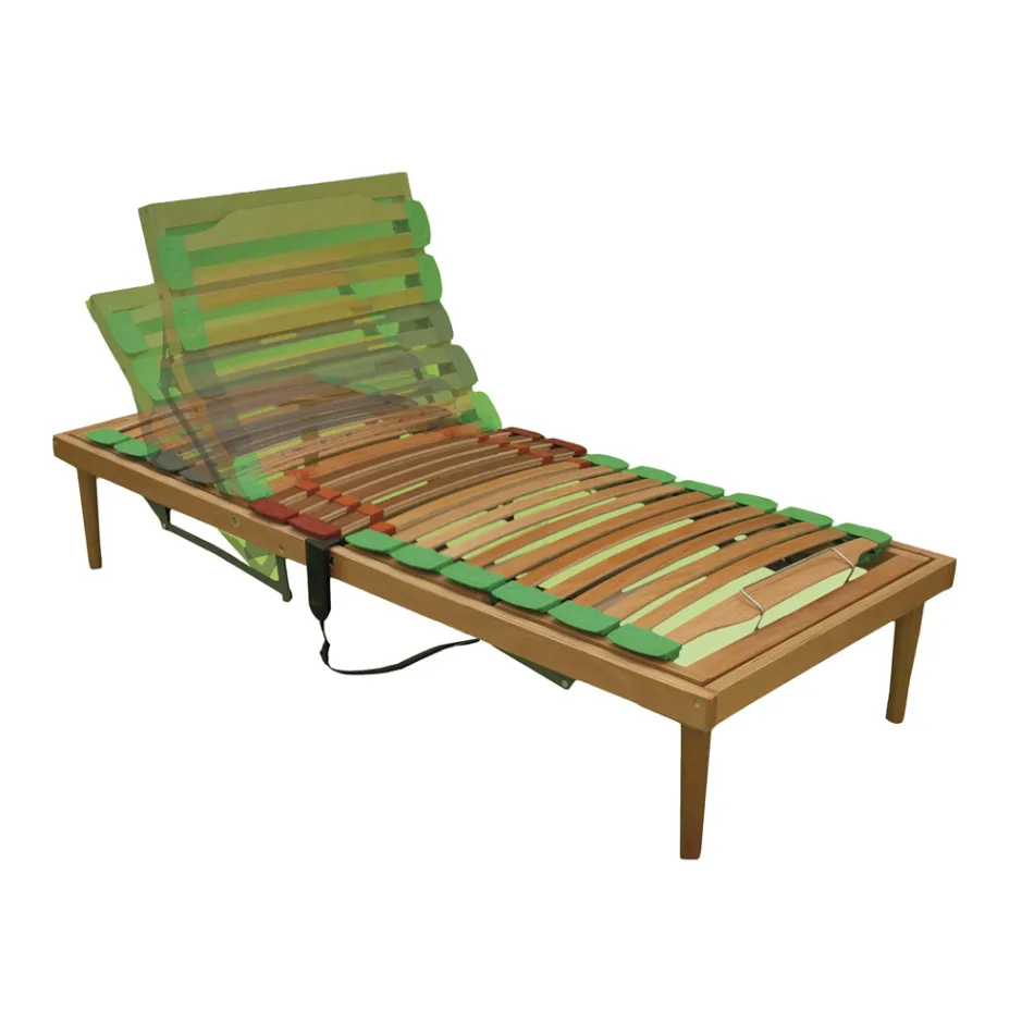 Baza de pat dubla din lemn motorizata Bio Energy Plus ATP - Energy Viadurini