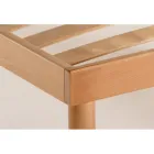Suport de pat Piazza e Mezzo integral din lemn de fag organic Delta 120x190 cm - Delta Viadurini