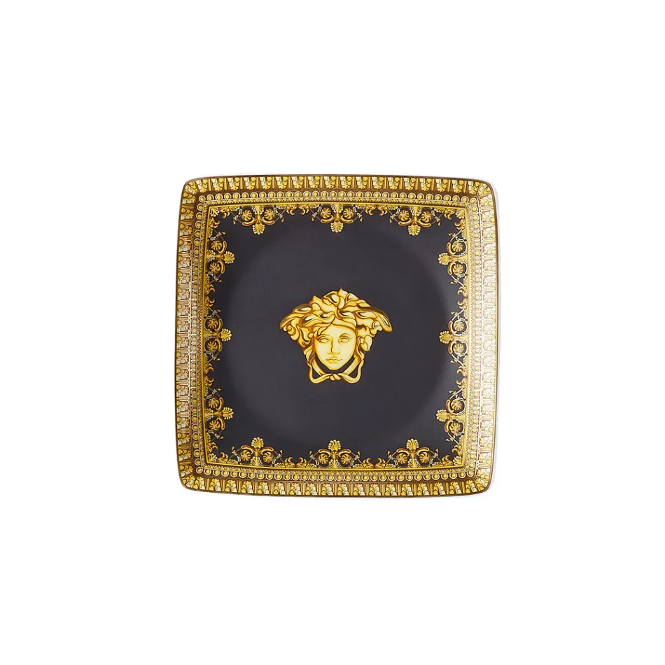 Rosenthal Versace I Love Baroque 6 boluri plate pătrate din porțelan - baroc Viadurini