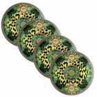 Rosenthal Versace Jungle Animalier 4 Farfurii Diametru 17 cm - Animalier Viadurini