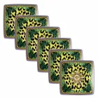 Rosenthal Versace Jungle Animalier 6 Boluri Plate Patrate - Animalier Viadurini