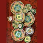 Rosenthal Versace Jungle Animalier 6 Boli Plate Patrate - Animalier Viadurini