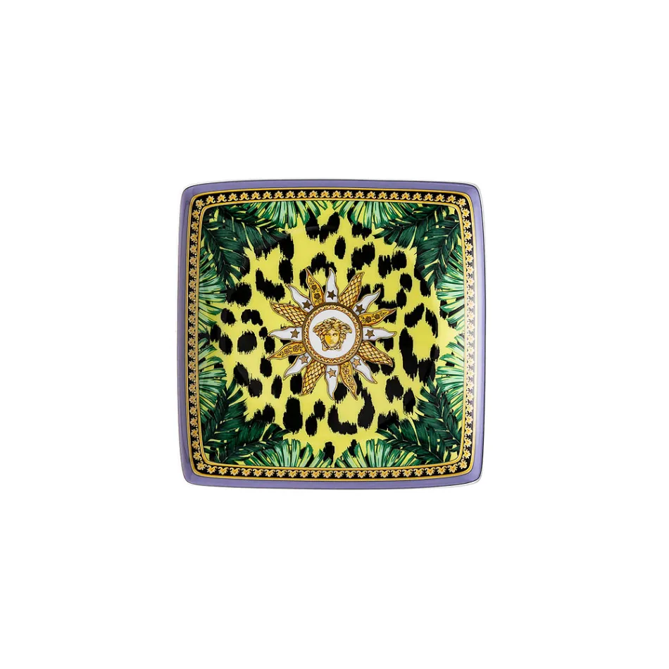 Rosenthal Versace Jungle Animalier 6 Boluri Plate Patrate - Animalier Viadurini