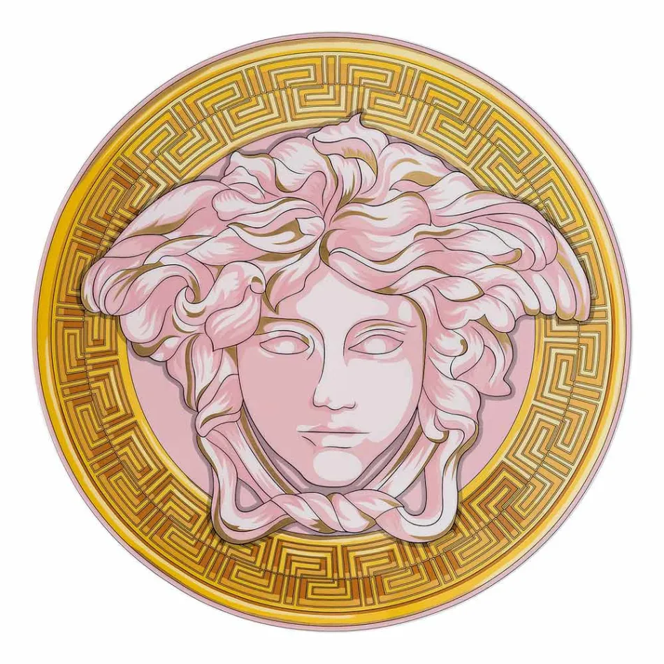 Rosenthal Versace Medusa Amplified Place Card Plate Diametru 33 cm - Medusaamplifield Viadurini